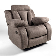 Load image into Gallery viewer, Rounded Brown recliner — front angle