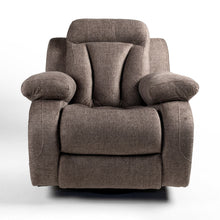Load image into Gallery viewer, Rounded Brown recliner — front view