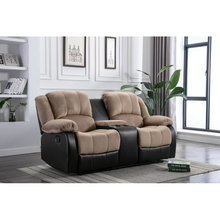 Load image into Gallery viewer, Double Sofa Recliner with console - AD15 كنبة ريكلاينر