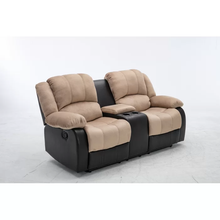 Load image into Gallery viewer, Double Sofa Recliner with console - AD15 كنبة ريكلاينر
