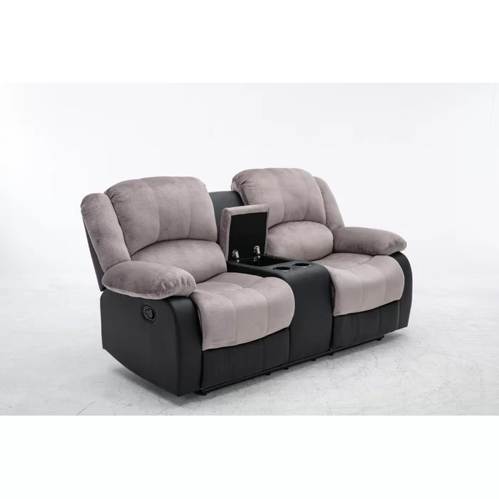 Double Sofa Recliner with console - AD18 كنبة ريكلاينر