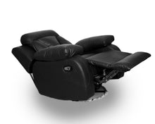 Load image into Gallery viewer, Lazy Boy Chair - Black Leather 90 x 90 cm - AD18
