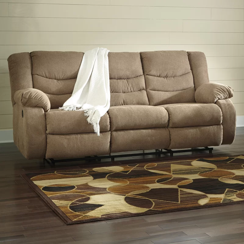 Drennan Brown Triple Sofa Recliner - AD12 كنبة ريكلاينر