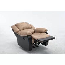 Load image into Gallery viewer, Lazy Boy Chair - Black &amp; Beige 90 x 90 cm - AD16

